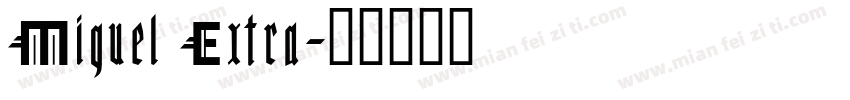 Miguel Extra字体转换